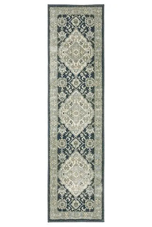 Branson BR05A Blue/Ivory Rug - Baconco