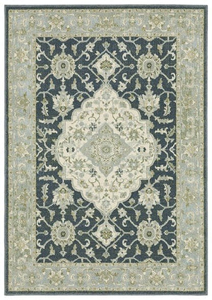 Branson BR05A Blue/Ivory Rug - Baconco