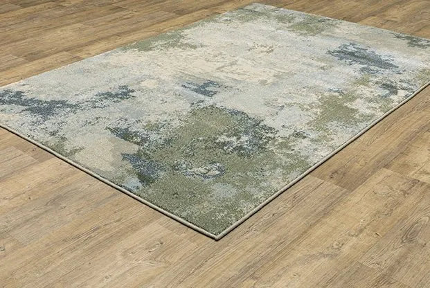 Branson BR08A Blue/Green Rug - Baconco