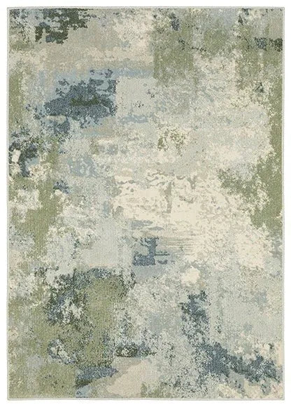 Branson BR08A Blue/Green Rug - Baconco