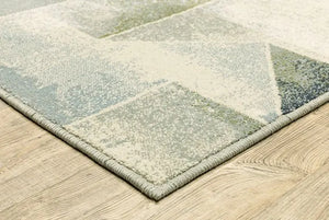 Branson BR10A Blue/Green Rug - Baconco