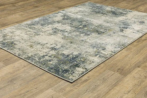 Branson BR12A Beige/Blue Rug - Baconco