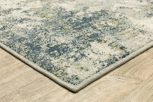 Branson BR12A Beige/Blue Rug - Baconco