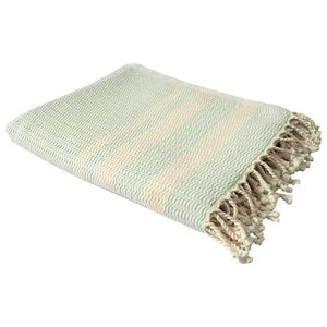 Breezy 80310LTR Light Turquoise Throw Blanket - Baconco