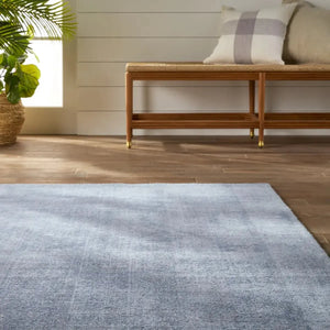 Brevin BRV05 Light Blue/Cream Rug - Baconco