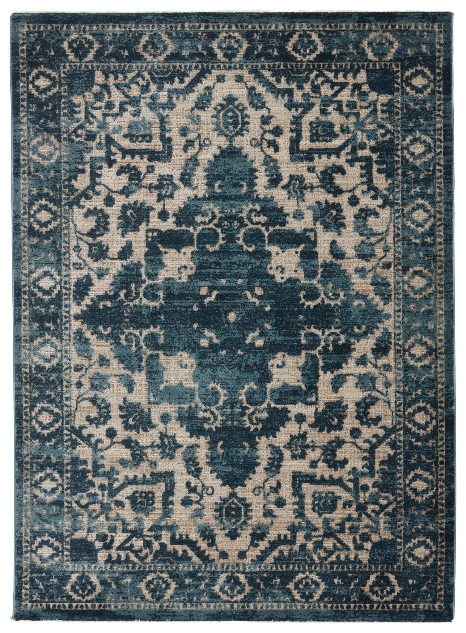 Brienne Bnn06 Idella Blue/Light Taupe Rug - Baconco