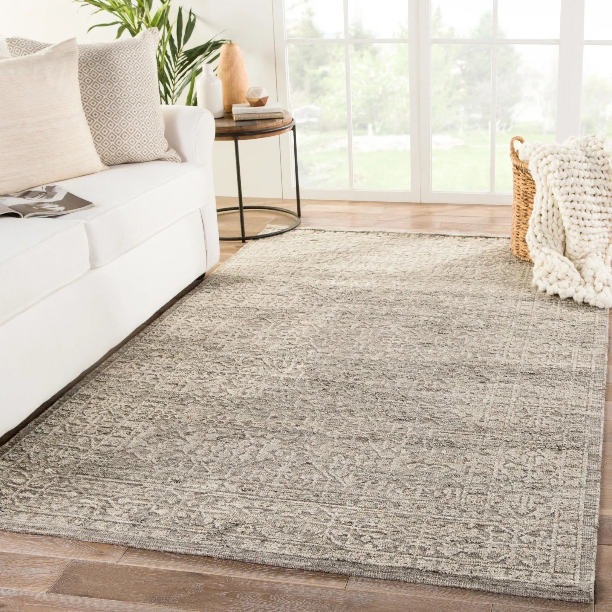 Brier BRR01 Sian Gray/Beige Rug - Baconco