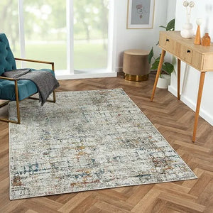 Brisbane 82289GML Grey/Multi Rug - Baconco