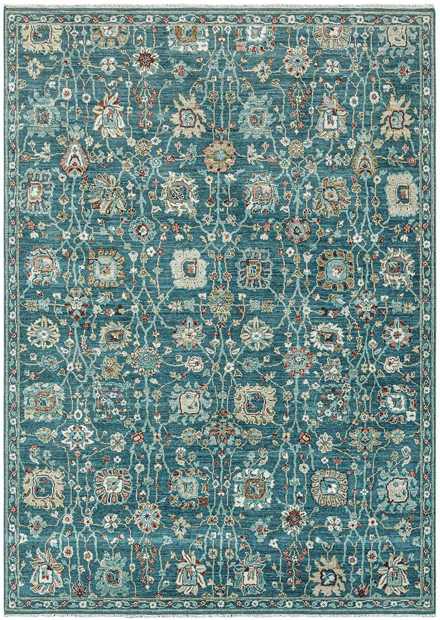 Bristol BRS-29 Teal Blue Rug - Baconco