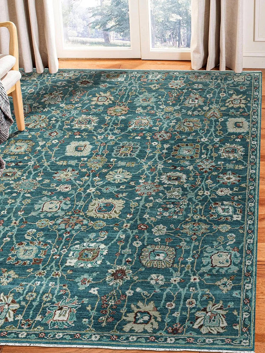 Bristol BRS-29 Teal Blue Rug - Baconco