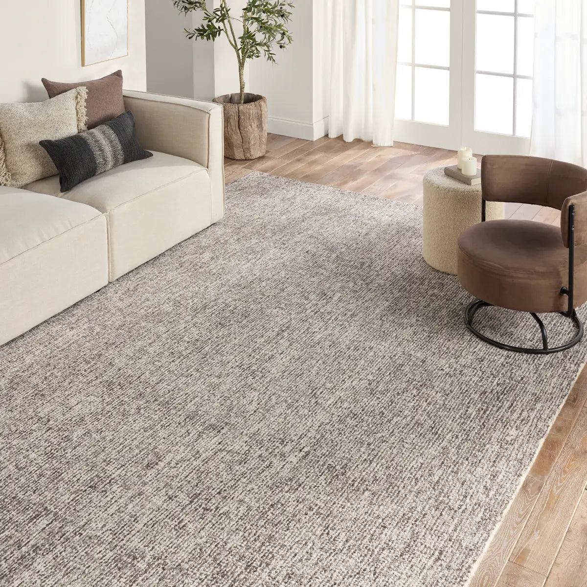 Britta BRT11 Cream/Grey Rug - Baconco