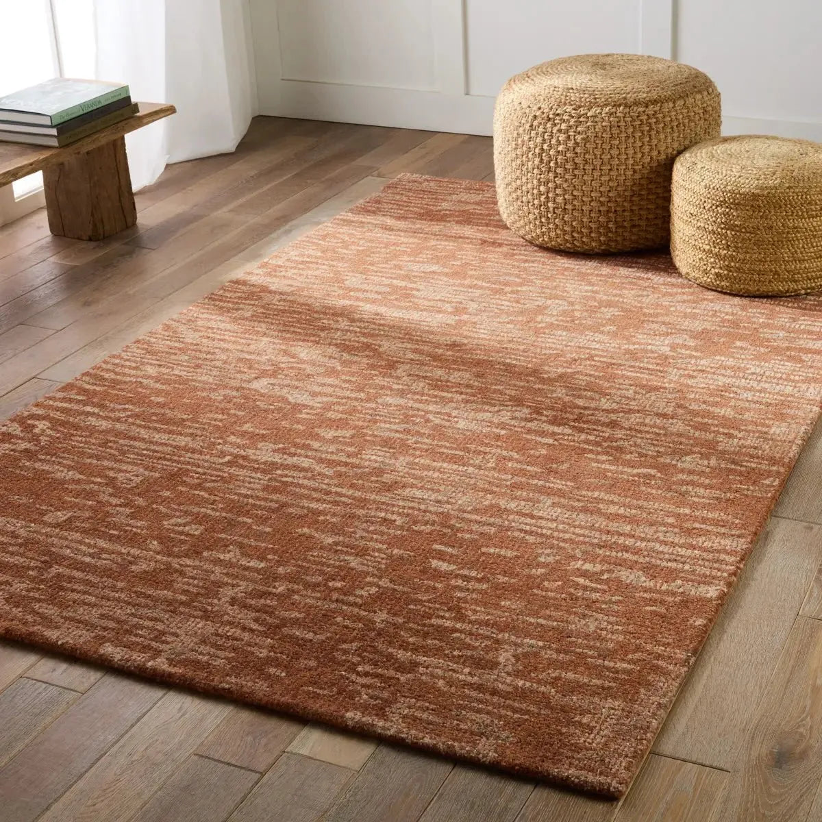 Britta Plus BRP15 Rust/Light Brown Rug - Baconco