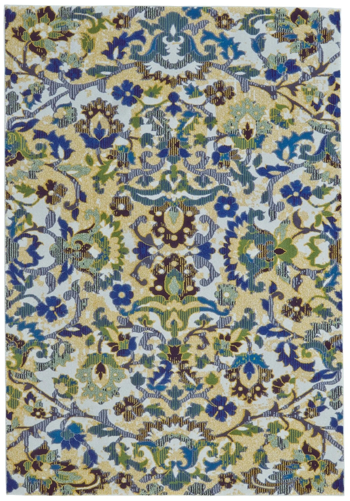 Brixton 6163631F Green/Blue Rug - Baconco