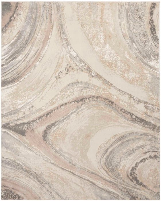 Brushstrokes BSK03 Cream/Grey Rug - Baconco