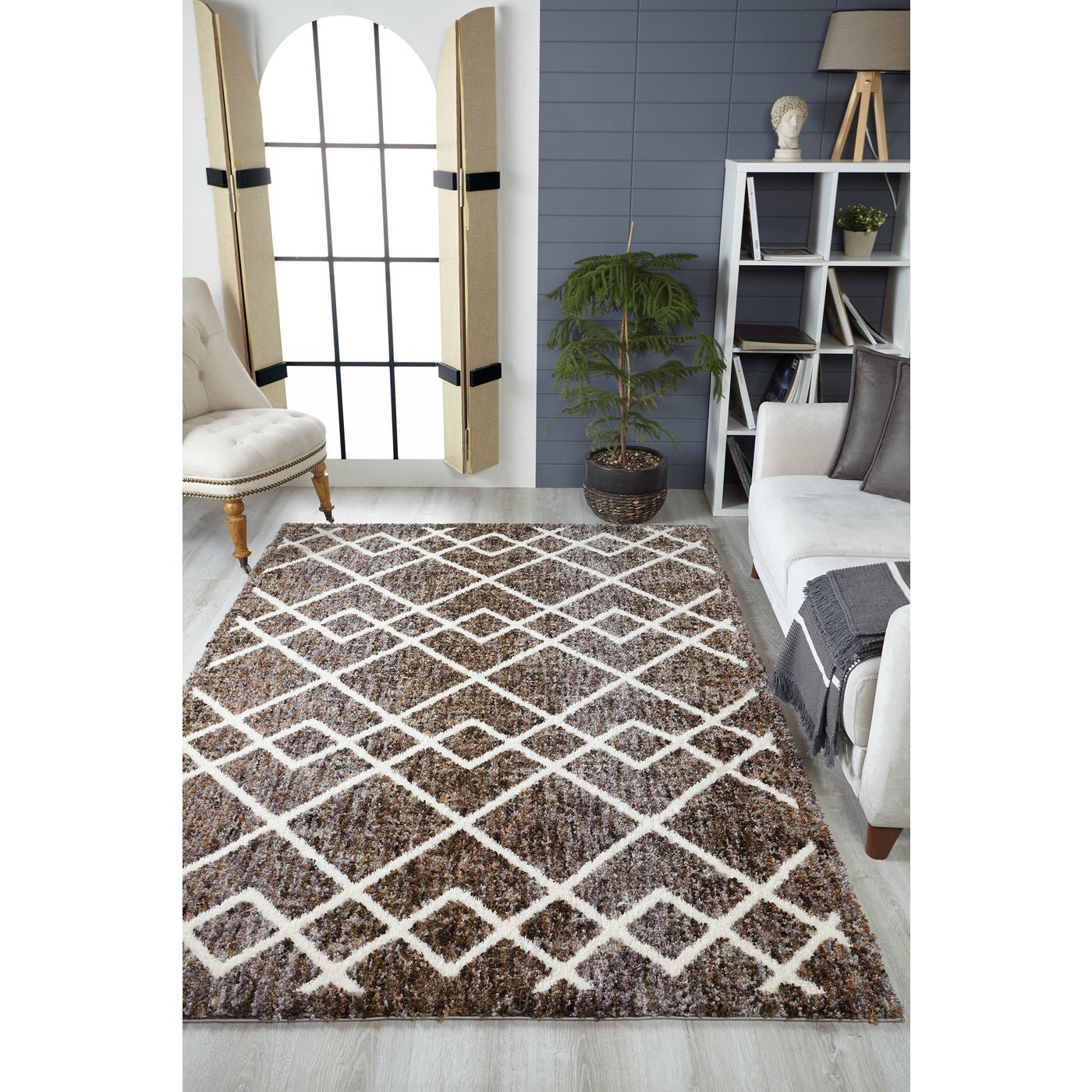 Bungalow-2304 Genesis Mocha Rug - Baconco