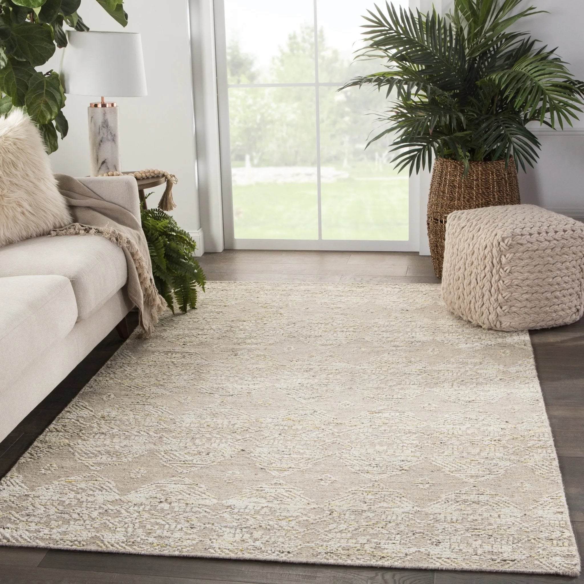 Burke BRK02 Dentelle Beige/Gold Rug - Baconco