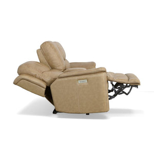 Cade Power Reclining Loveseat with Console and Power Headrests and Lumbar - Baconco