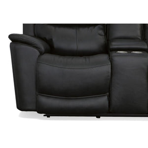 Cade Power Reclining Loveseat with Console and Power Headrests and Lumbar - Baconco