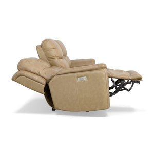 Cade Power Reclining Sofa with Power Headrests and Lumbar - Baconco