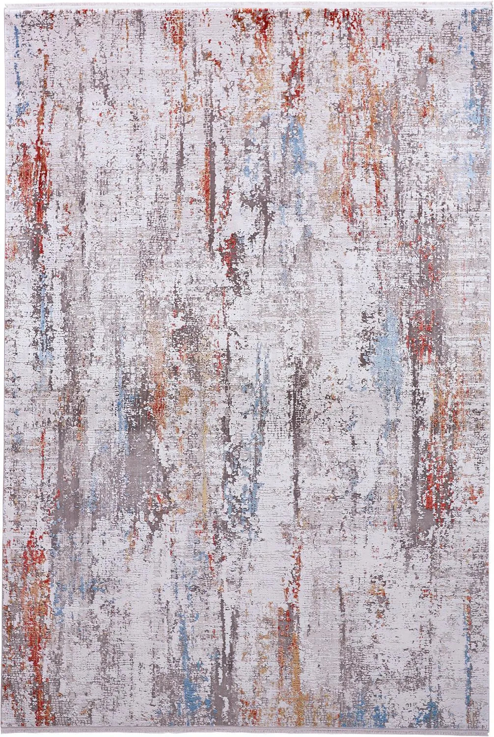 Cadiz 3903F Gray/Red Rug - Baconco