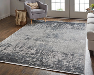 Cadiz 86639FWF Grey/Black Rug - Baconco