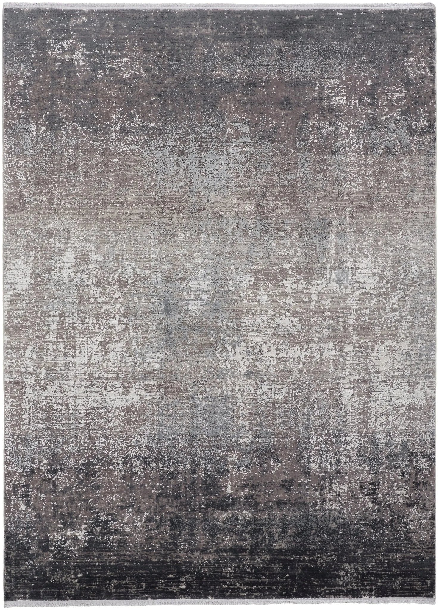 Cadiz 86639FWF Grey/Black Rug - Baconco