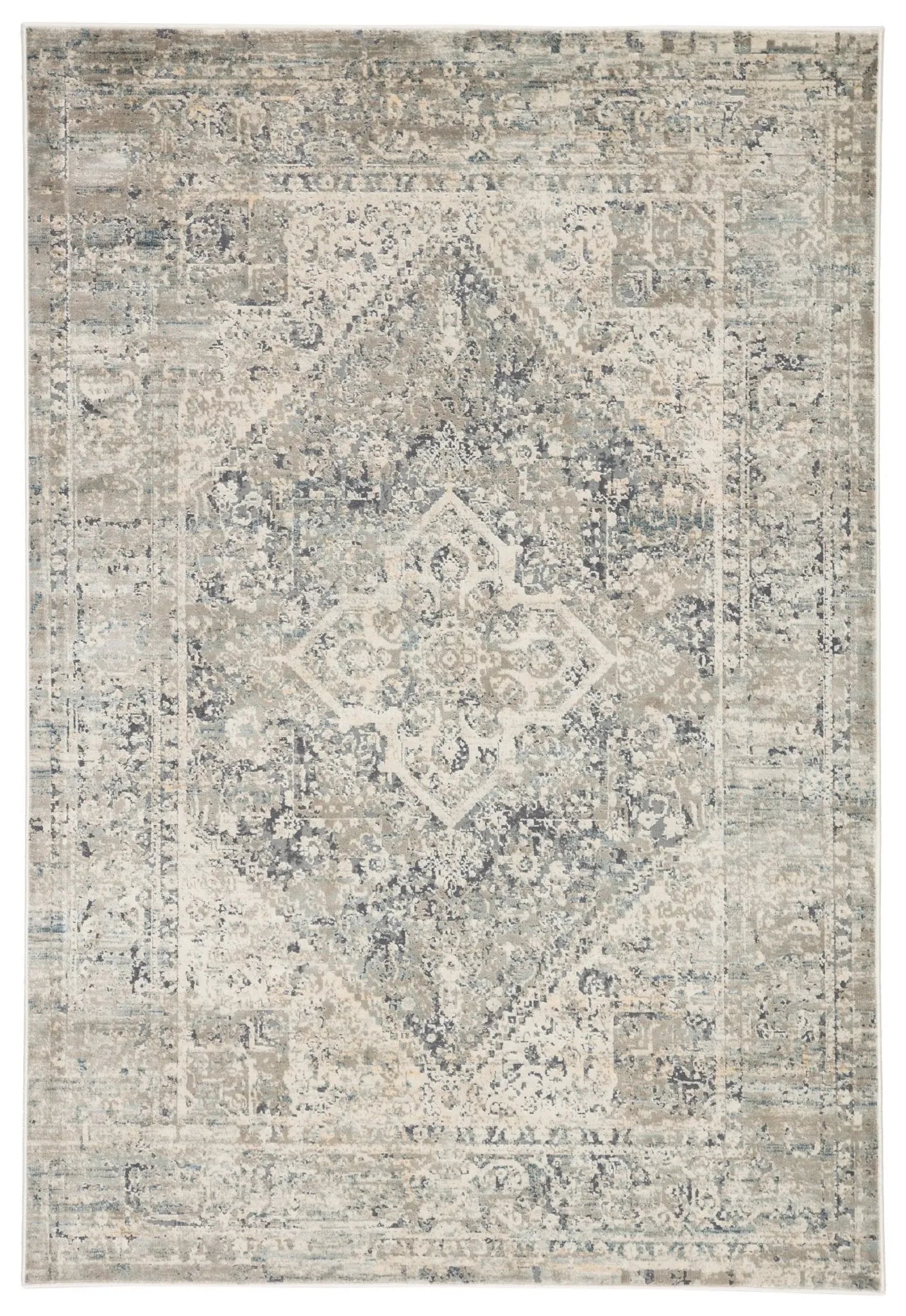 Caicos Cai06 Kiev Gray/Ivory Rug - Baconco