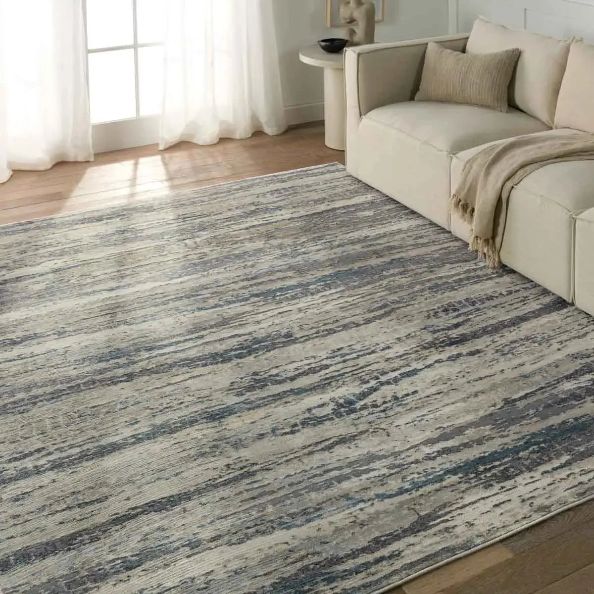 Caicos CAI09 Grey/Blue Rug - Baconco