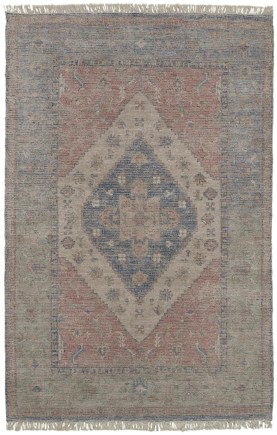 Caldwell 8127F Blue/Orange Rug - Baconco