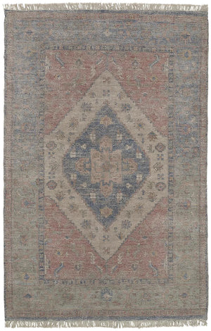 Caldwell 8127F Blue/Orange Rug - Baconco