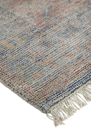 Caldwell 8127F Blue/Orange Rug - Baconco