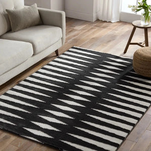 Calix CNU01 Black/White Rug - Baconco