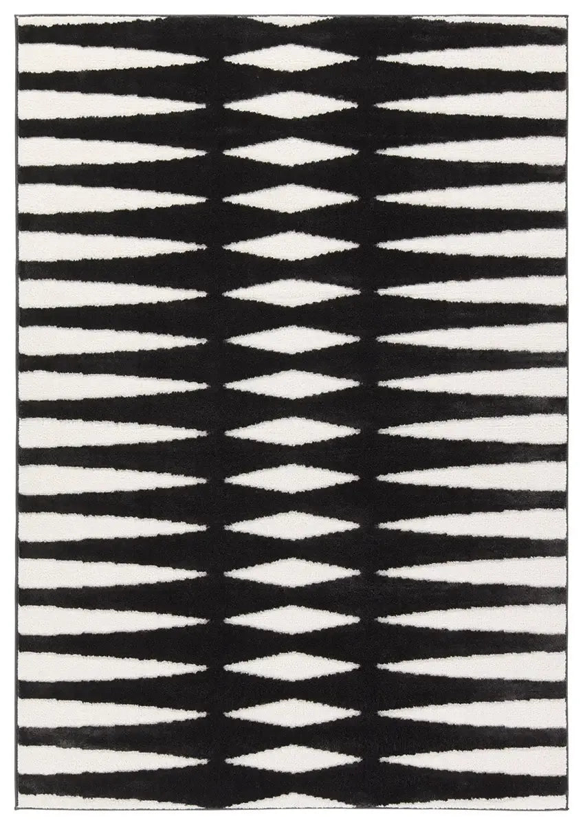 Calix CNU01 Black/White Rug - Baconco