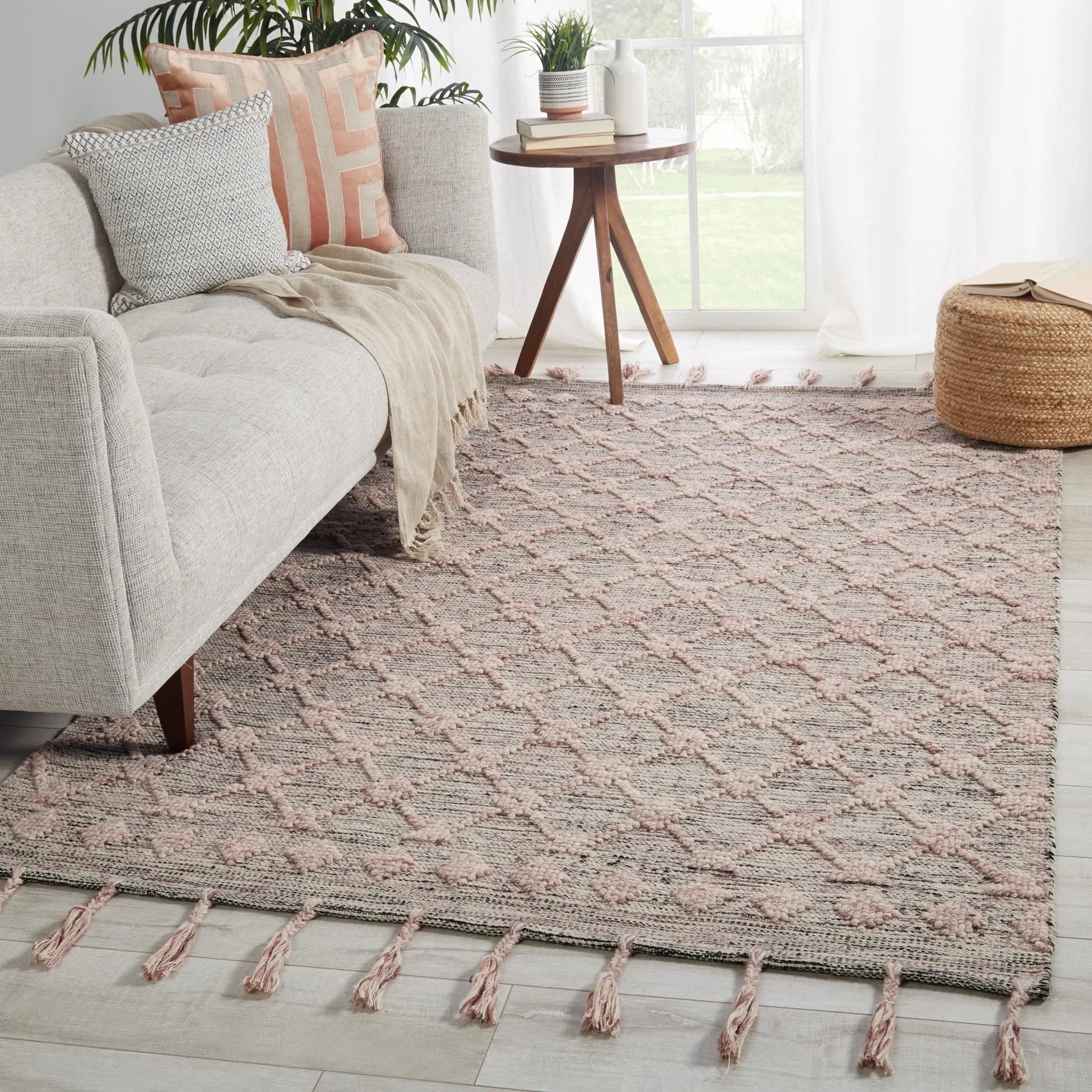 Calixta Cax02 Madrona Light Pink/Cream Rug - Baconco