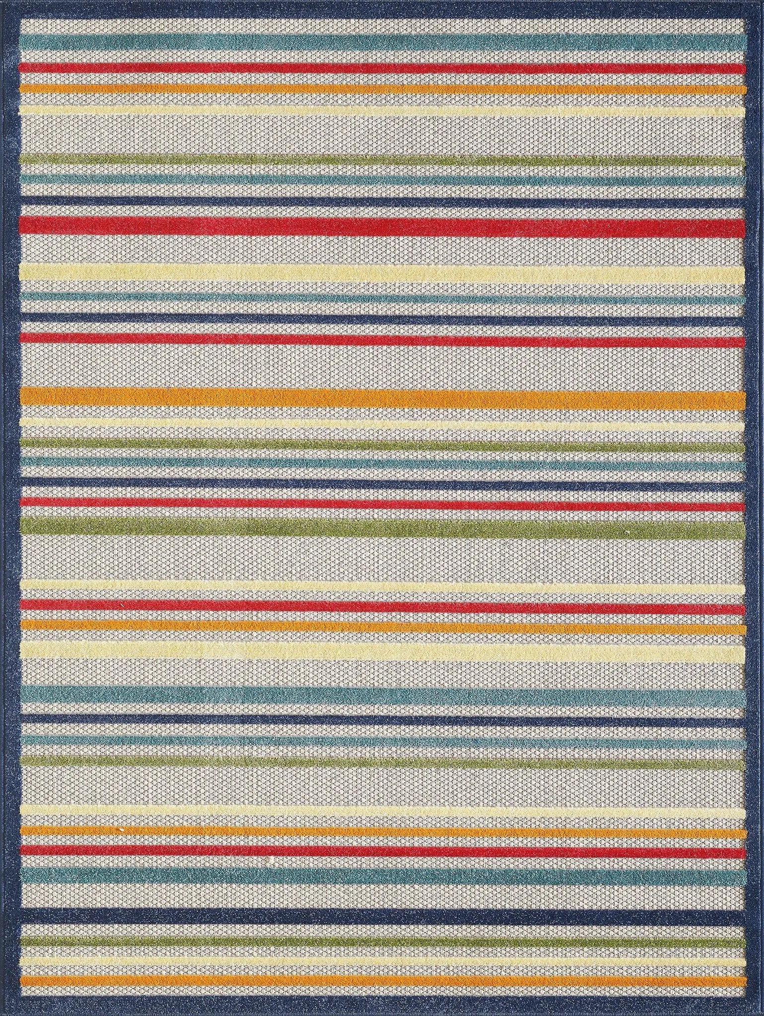 Calla 6927 Stripes Ivory/Multi Rugs - Baconco