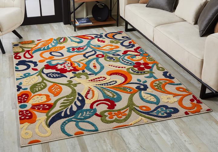 Calla 6929 Leila Ivory/Multi Rugs - Baconco