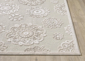 Calla 6933 Taupe Suzani Rug - Baconco