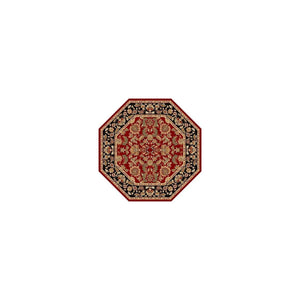 Cambridge-7301 Kashan Red/Black Rug - Baconco