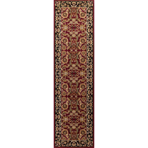 Cambridge-7301 Kashan Red/Black Rug - Baconco