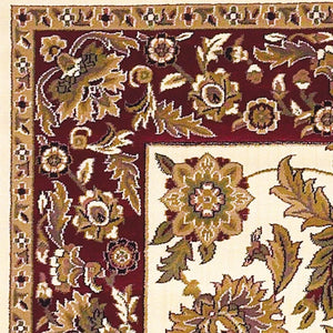 Cambridge-7303 Kashan Ivory/Red Rug - Baconco