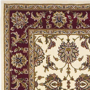 Cambridge-7312 Kashan Ivory/Red Rug - Baconco