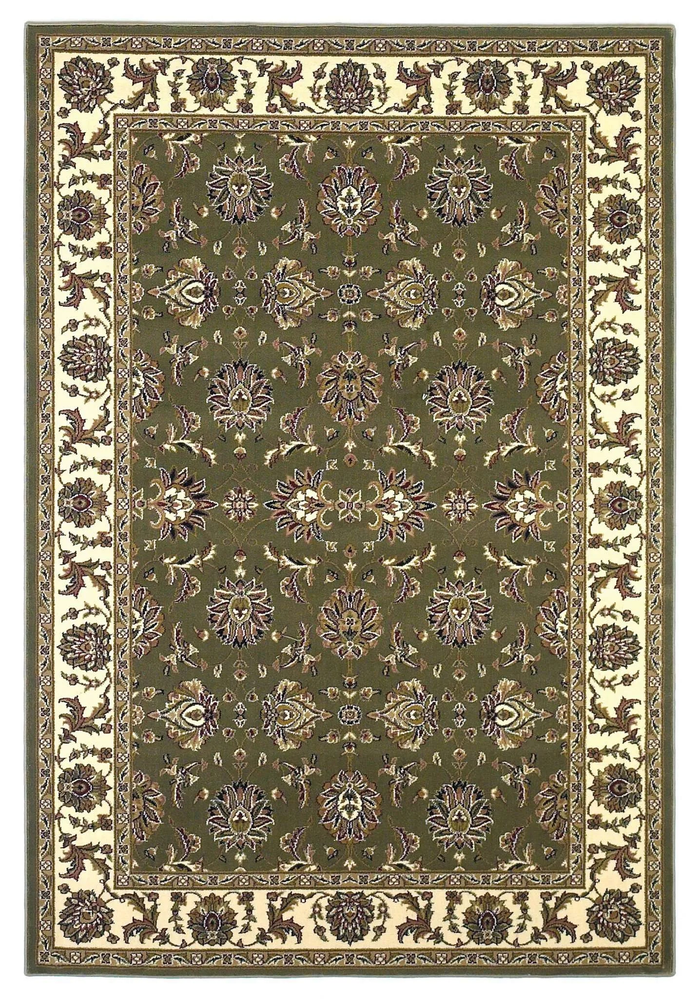 Cambridge 7314 Kashan Green/Ivory Rug - Baconco