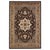 Cambridge 7327 Kashan Medallion Black/Beige Rug - Baconco