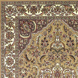 Cambridge 7328 Kashan Medallion Beige/Ivory Rug - Baconco