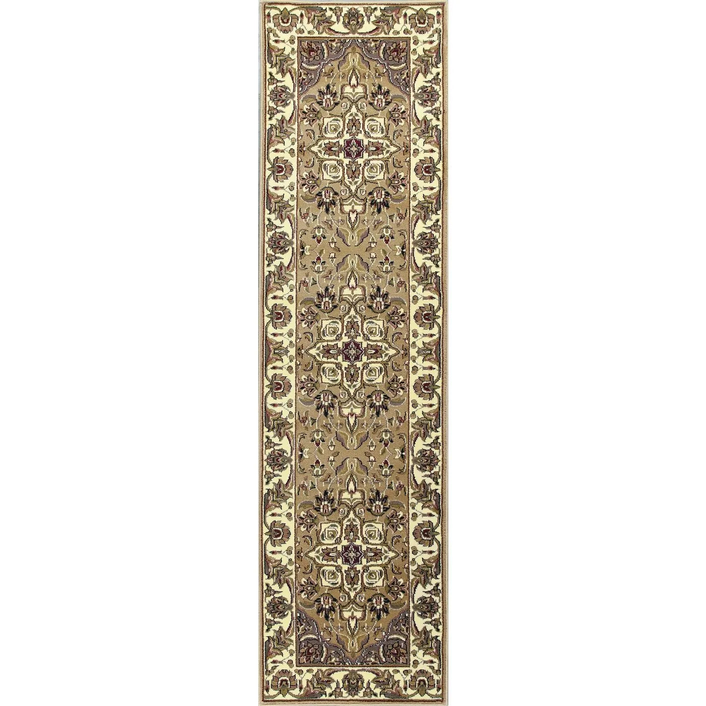 Cambridge 7328 Kashan Medallion Beige/Ivory Rug - Baconco