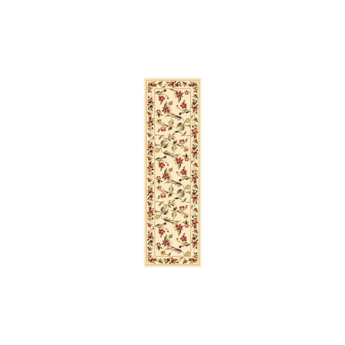 Cambridge 7331 Floral Vine Ivory Rug - Baconco