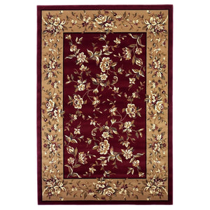 Cambridge 7337 Floral Delight Red/Beige Rug - Baconco