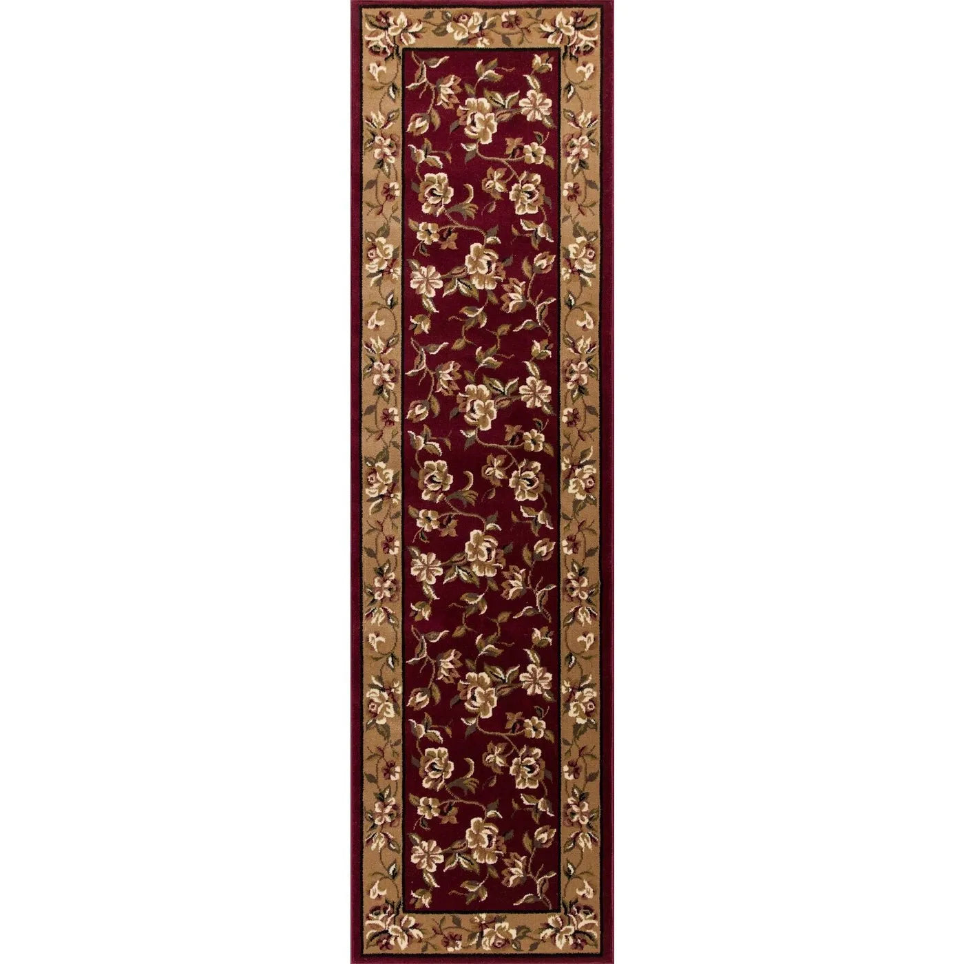 Cambridge 7337 Floral Delight Red/Beige Rug - Baconco