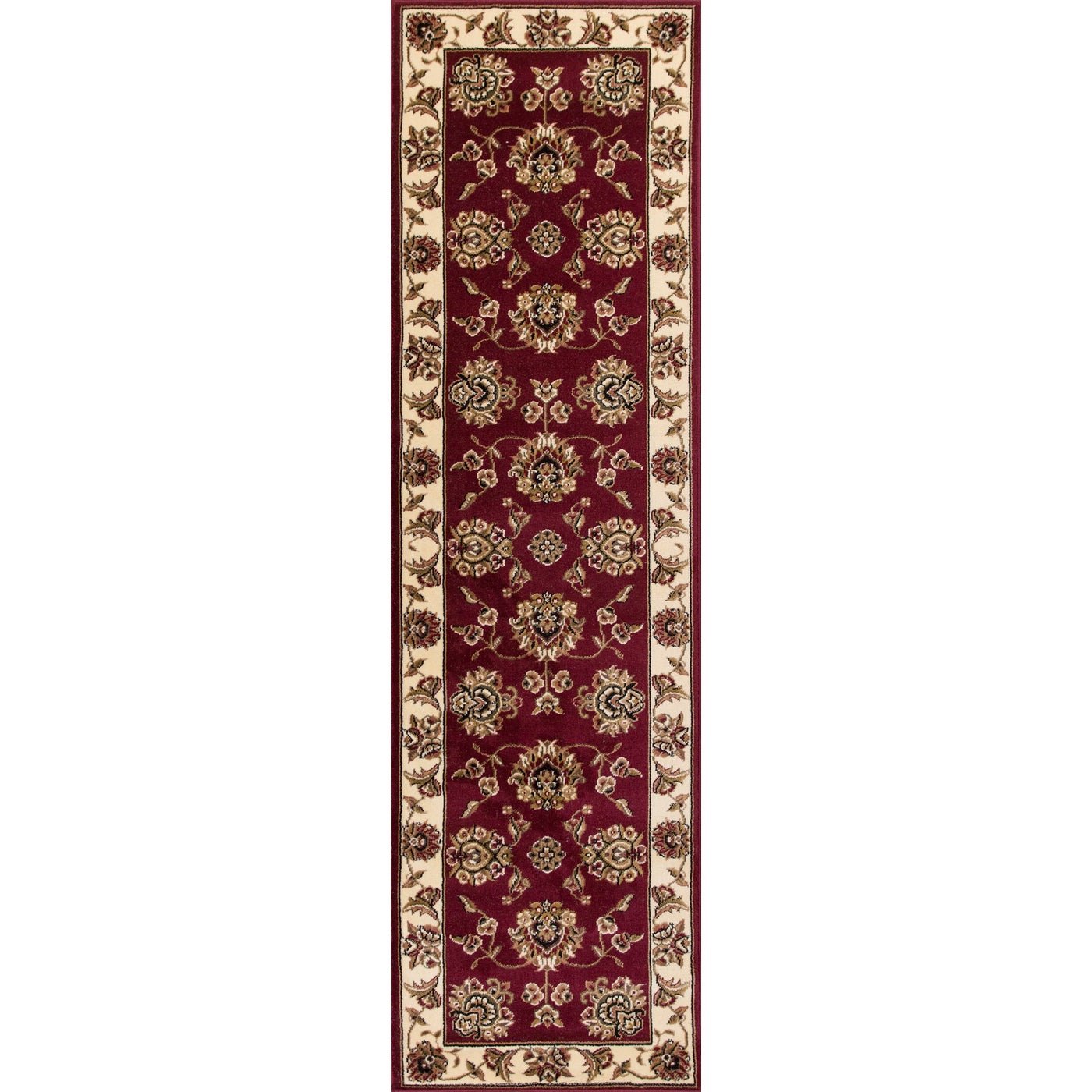 Cambridge 7340 Floral Mahal Red/Ivory Rug - Baconco