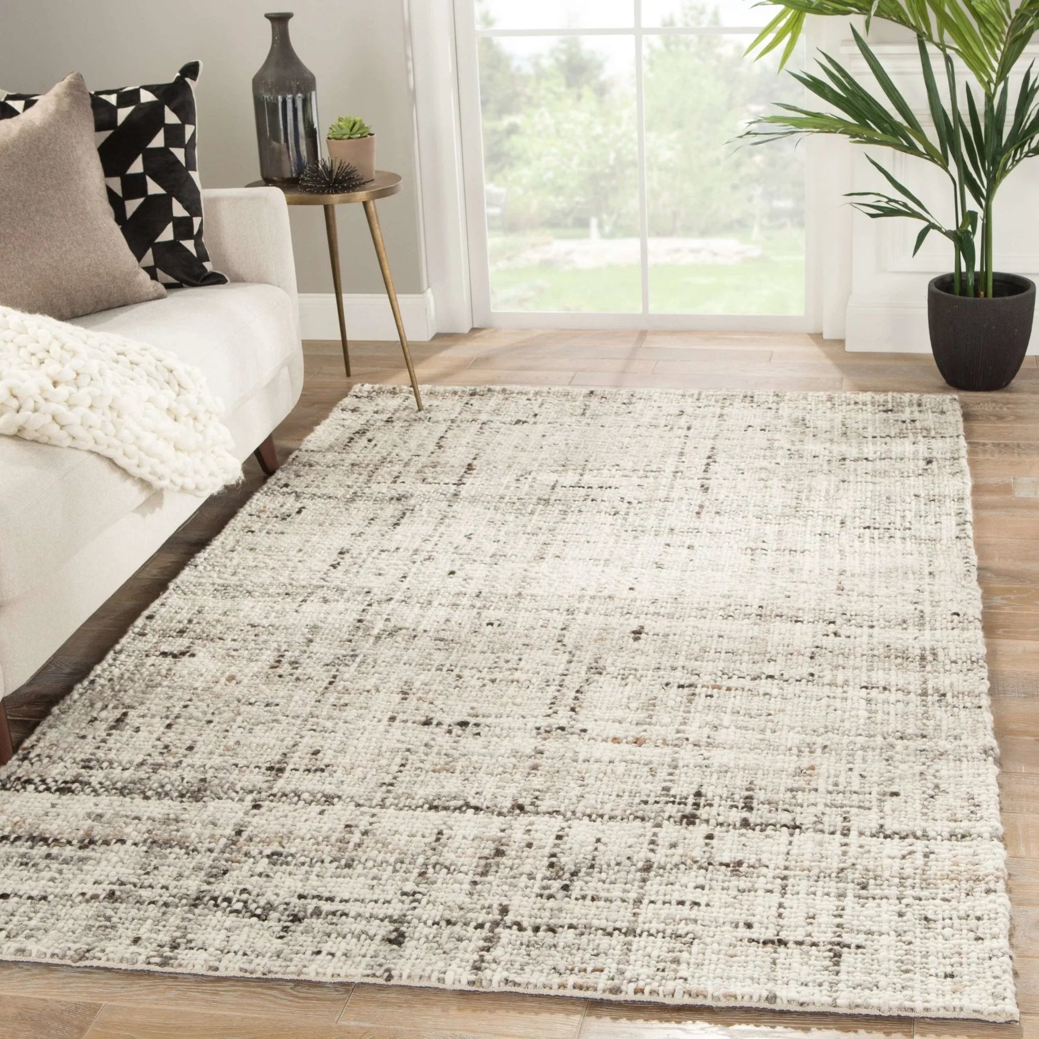 Cambridge CMB02 Season Whitecap Gray/Flint Gray Rug - Baconco